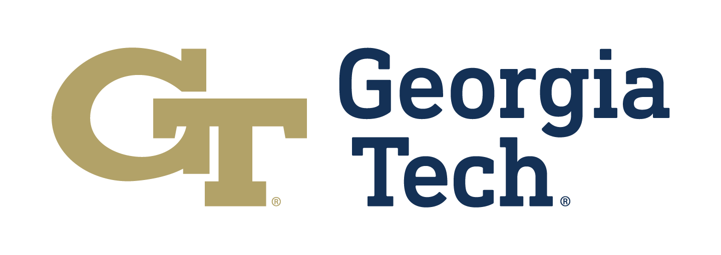 The letters G and T with Georgia Tech written to the right of it